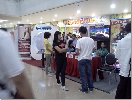 PLDT Watchpad and GameClub Booths in Technolife